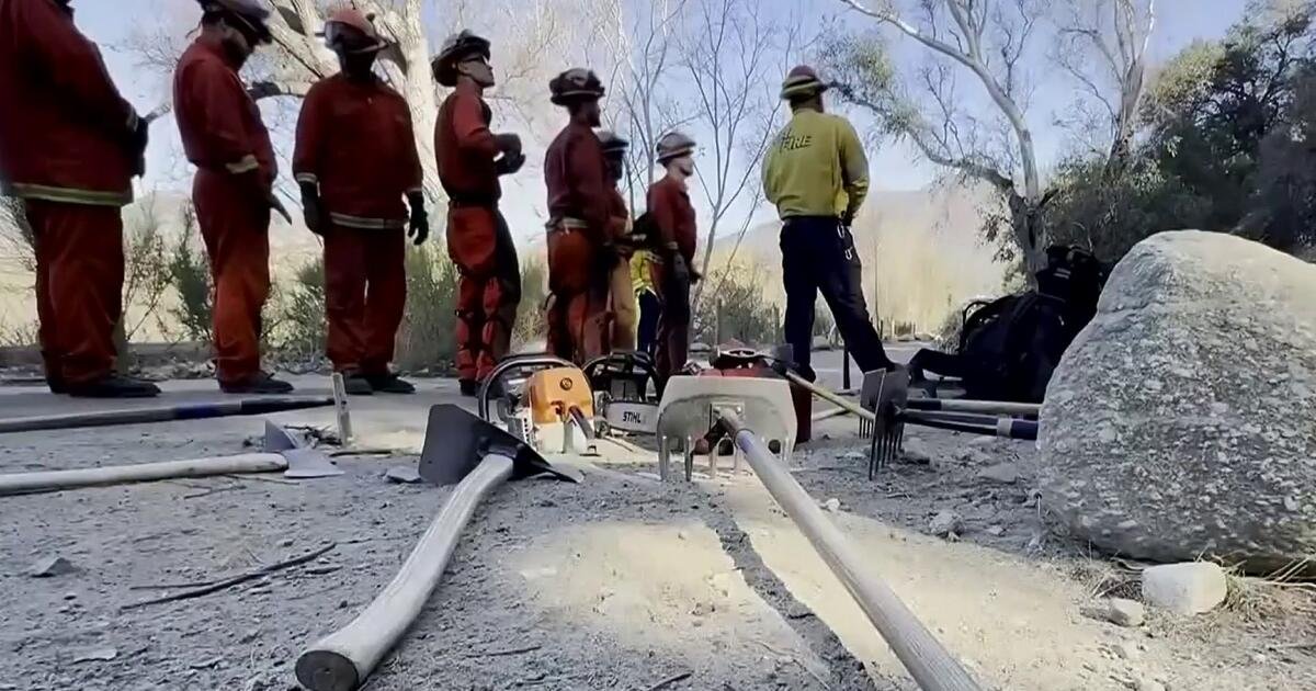 Más de 1,000 reclusos se suman a la tarea de mitigar los incendios en California