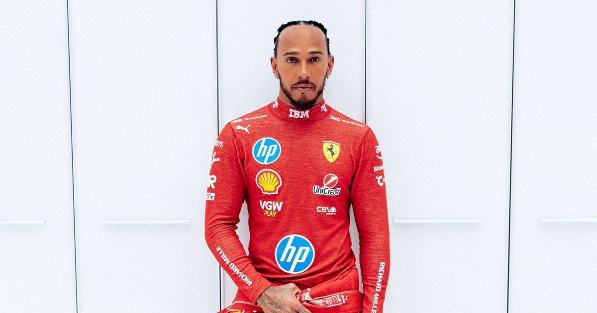 Las primeras imágenes de Lewis Hamilton con los colores de Ferrari: “Esperé este momento toda mi vida”