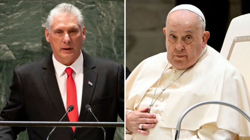 Gobierno de Cuba anuncia la liberación de 553 presos tras conversaciones entre Díaz-Canel y papa Francisco