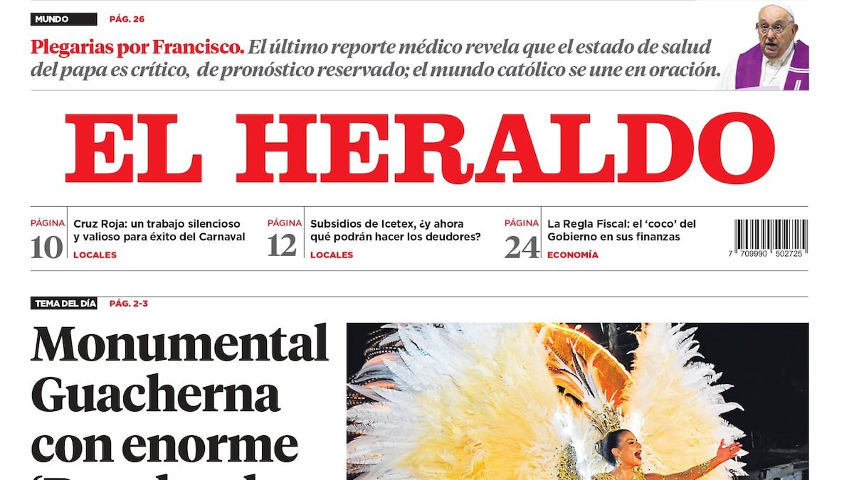 Monumental Guacherna con enorme ‘Resplandor del Carnaval’