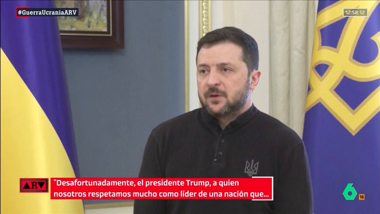 Zelenski responde a los ataques de Trump y afirma que vive en una burbuja de “desinformación” rusa