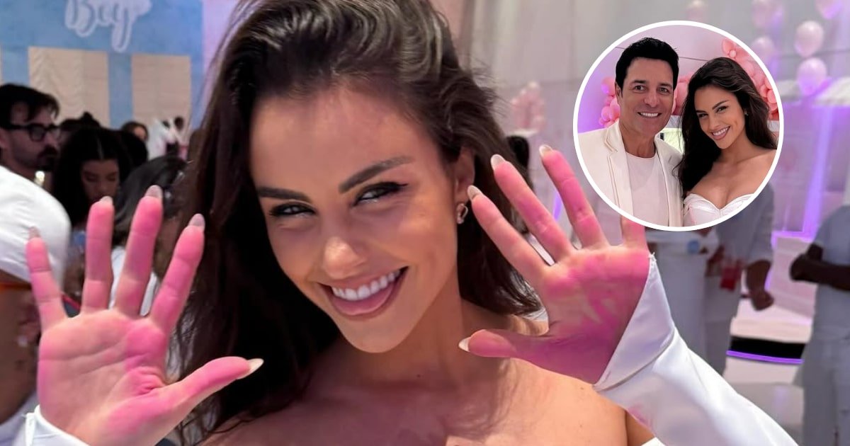 Emilia Dides sorprendió al compartir postal junto a Chayanne: asistió a la fiesta de revelación de género del bebé de Lele Pons