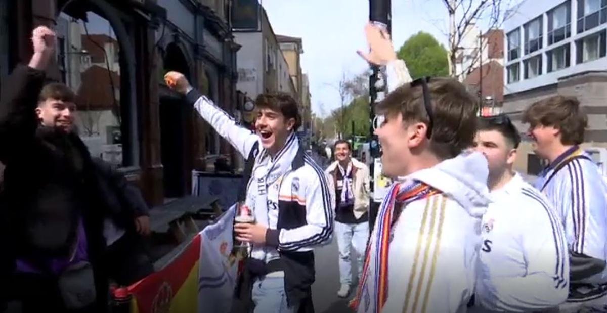 La afición del Madrid ya se deja sentir en Londres