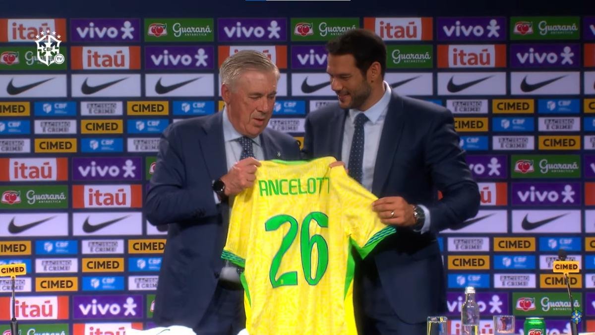 Sigue en directo la presentación de Carlo Ancelotti con Brasil