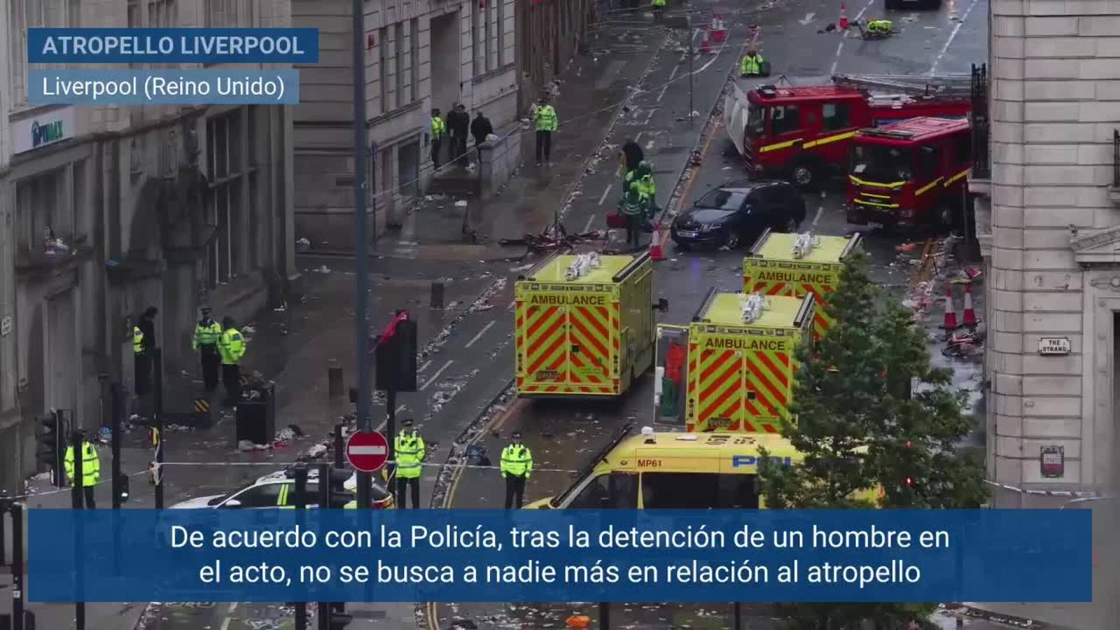 Un atropello múltiple en Liverpool deja casi medio centenar de heridos y un varón detenido