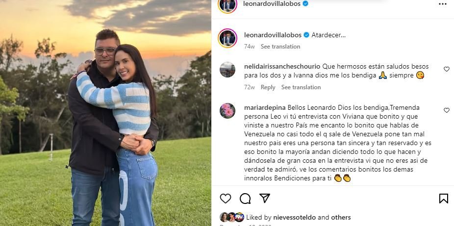 Leonardo Villalobos anuncia su separación tras 15 años de matrimonio con Yomily Corredor