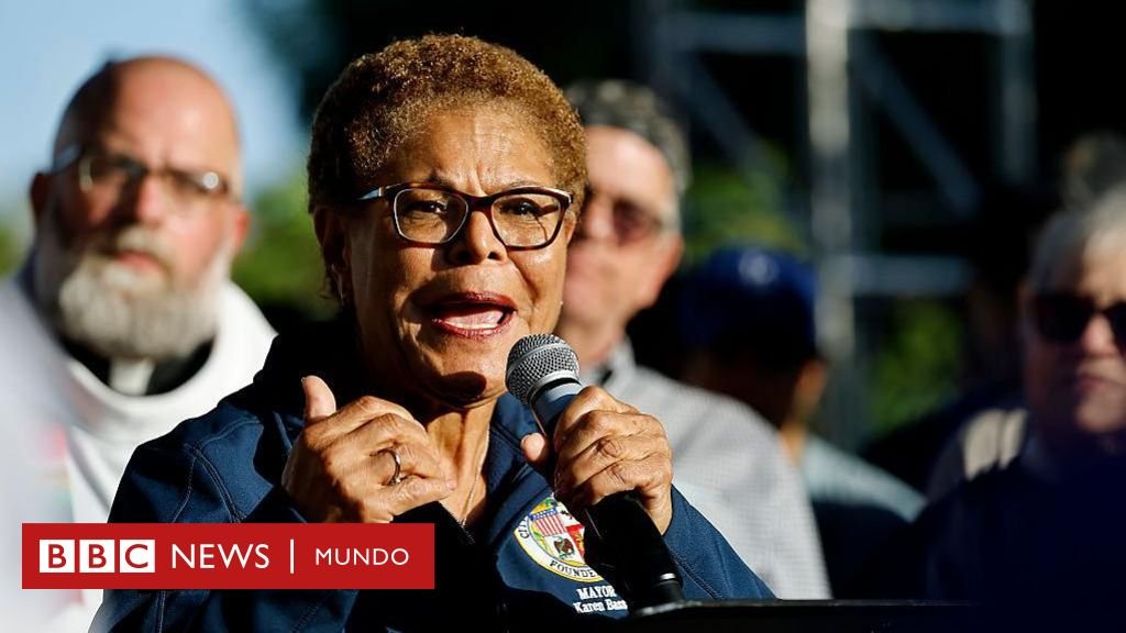 La alcaldesa de Los Ángeles, Karen Bass, declara un toque de queda parcial tras 5 días de protestas contra las redadas migratorias