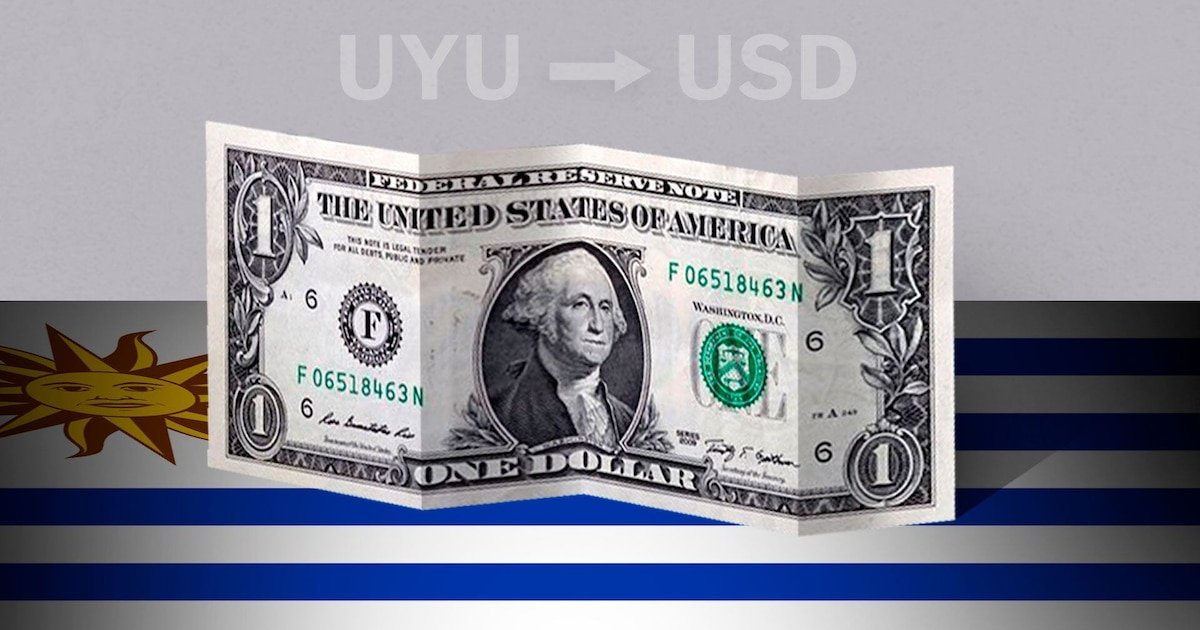 Uruguay: cotización de apertura del dólar hoy 3 de junio de USD a UYU